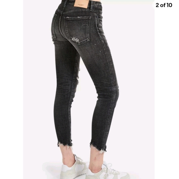 Moussy Glendele Distressed Ankle Denim Size 27 - Picture 2 of 14